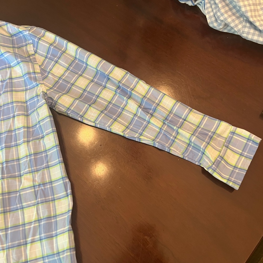 Vineyard Vines Kids Blue Plaid Button Down Shirt